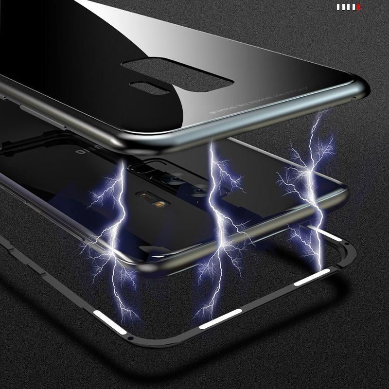 Galaxy Series Electronic Auto-Fit Magnetic Transparent Glass Case casemarts