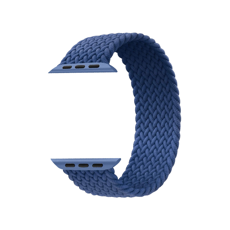 Woven Nylon Braided Solo Loop for Apple Watch [42/44MM] - Atlantic Blue casemarts