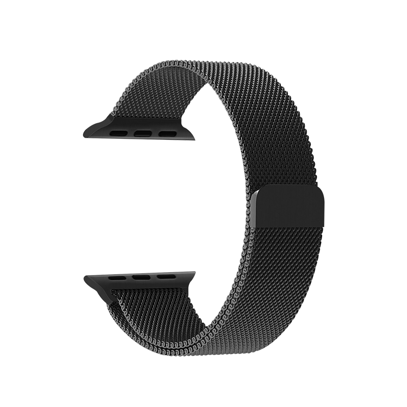 Coteetci ® Magnetic Aluminium Strap for Apple Watch [42/44MM] - Black casemarts