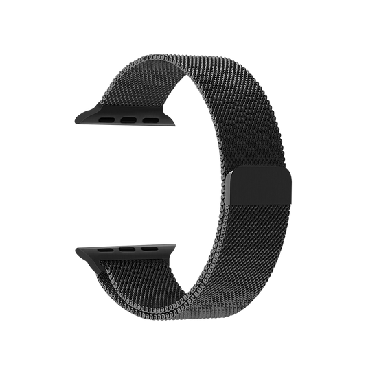 Coteetci ® Magnetic Aluminium Strap for Apple Watch [42/44MM] - Black casemarts