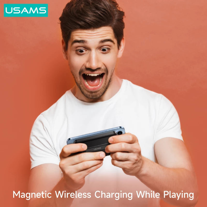 USAMS - QC+PD Fast Charging Magnetic Wireless Powerbank casemarts