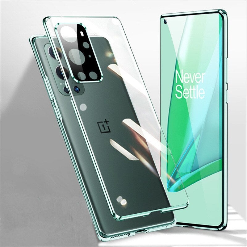 OnePlus 9 Series Electronic Auto-Fit (Front + Back) Magnetic Glass Case casemarts