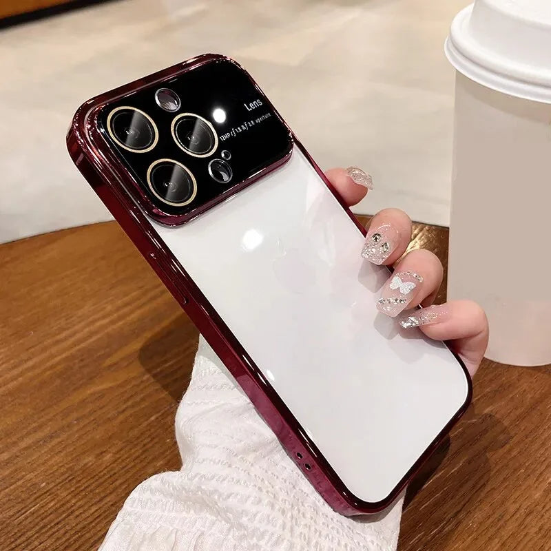 Luxury Plating Transparent Window Lens Case - iPhone casemarts