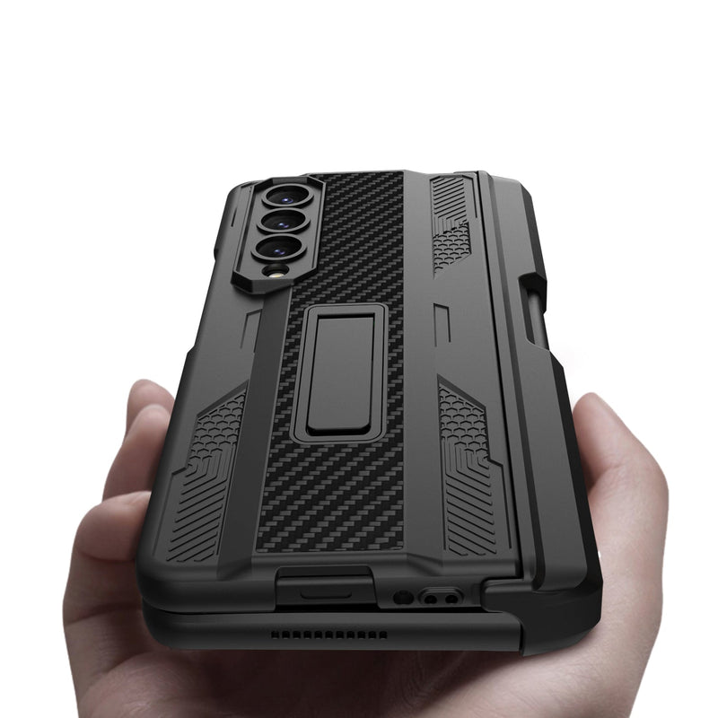 Galaxy Z Fold3 Armor Kickstand Case With Pen Holder casemarts