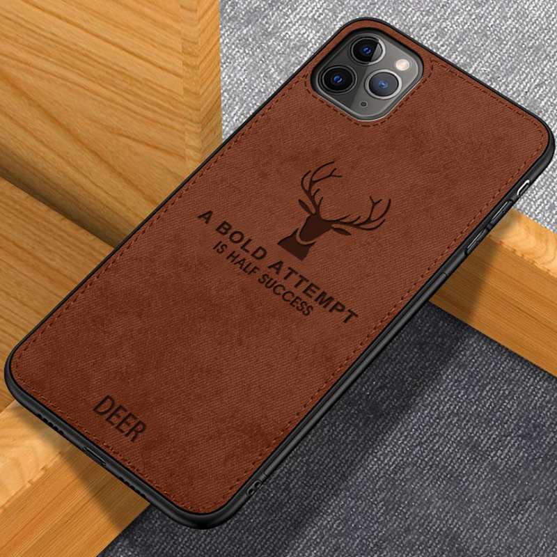 iPhone 11 Pro Deer Pattern Inspirational Soft Case (3-in-1 Combo) casemarts