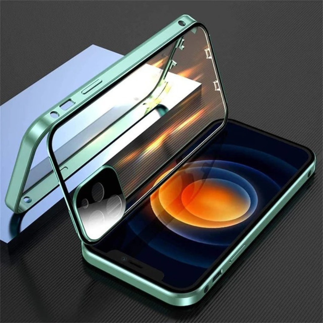 Exclusive Privacy Magnetic Glass Phone Case With 360° Protection ( iPhone ) CASEGRAMS