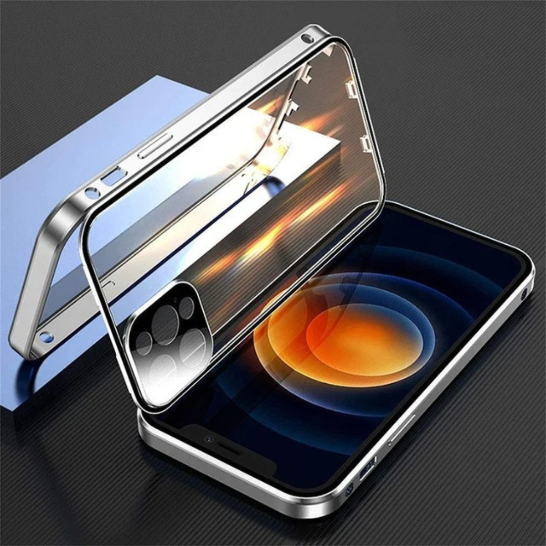 Exclusive Privacy Magnetic Glass Phone Case With 360° Protection ( iPhone ) Spice Covers