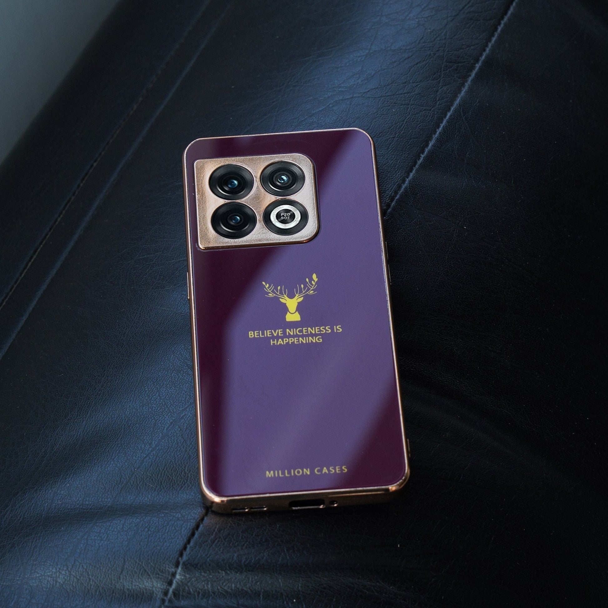 OnePlus 9 Pro Electroplating Reindeer Pattern Glass Case casemarts