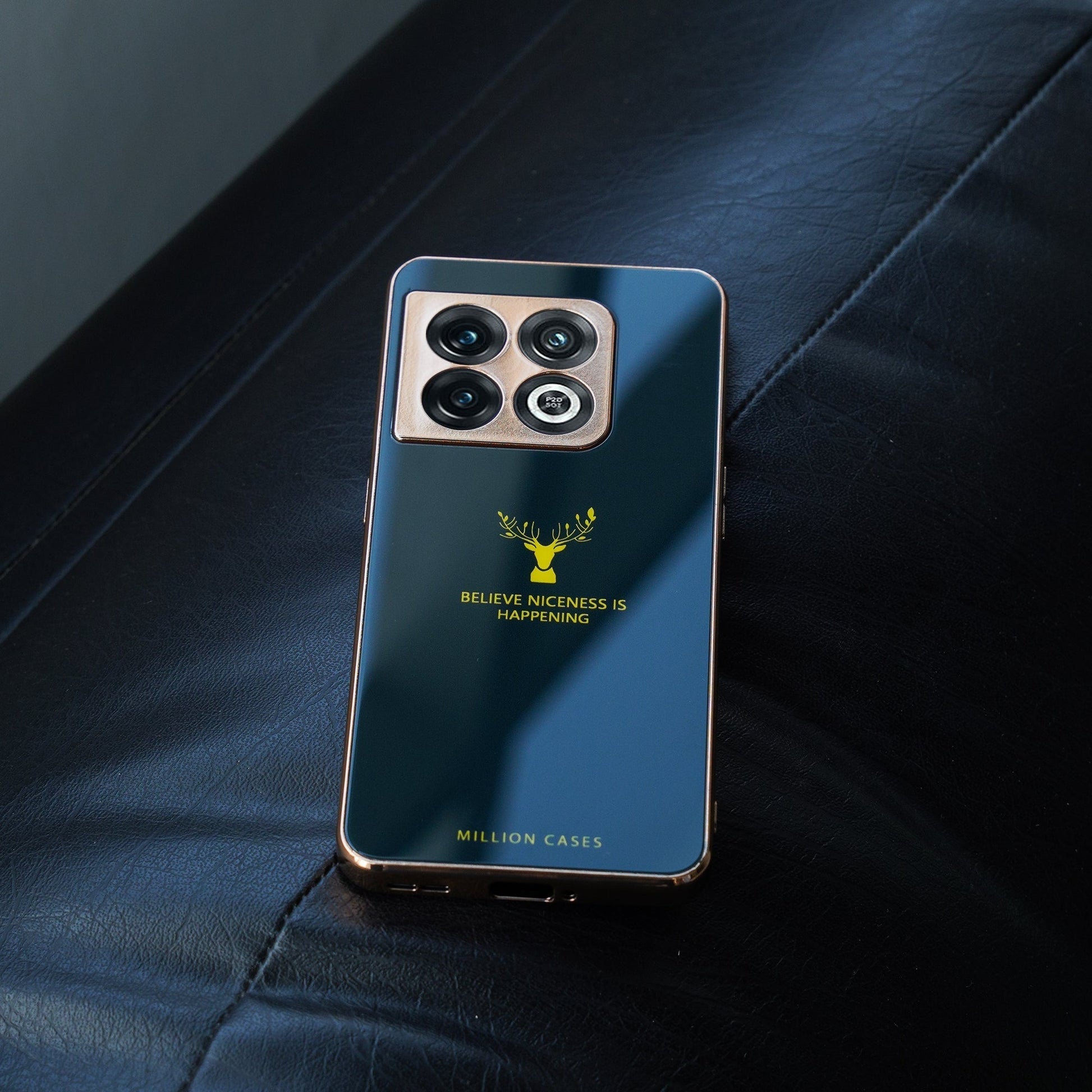 OnePlus 9 Pro Electroplating Reindeer Pattern Glass Case casemarts