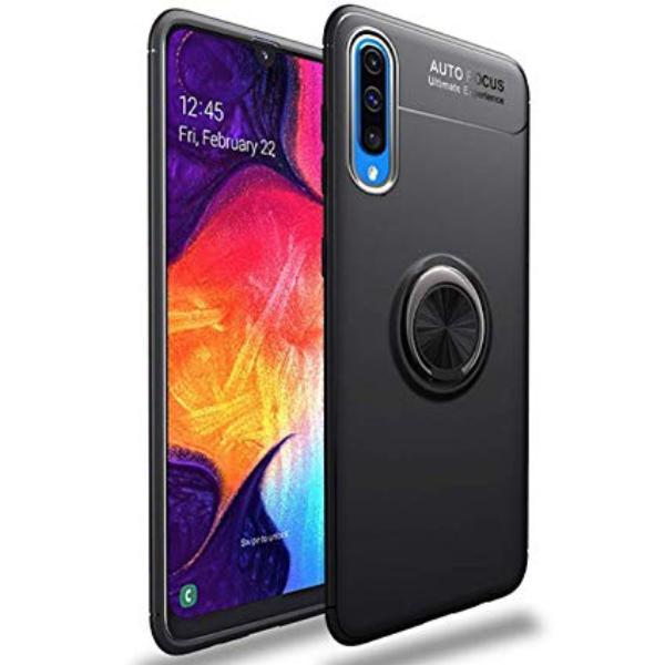 Galaxy A70 Metallic Finger Ring Holder Matte Case casemarts