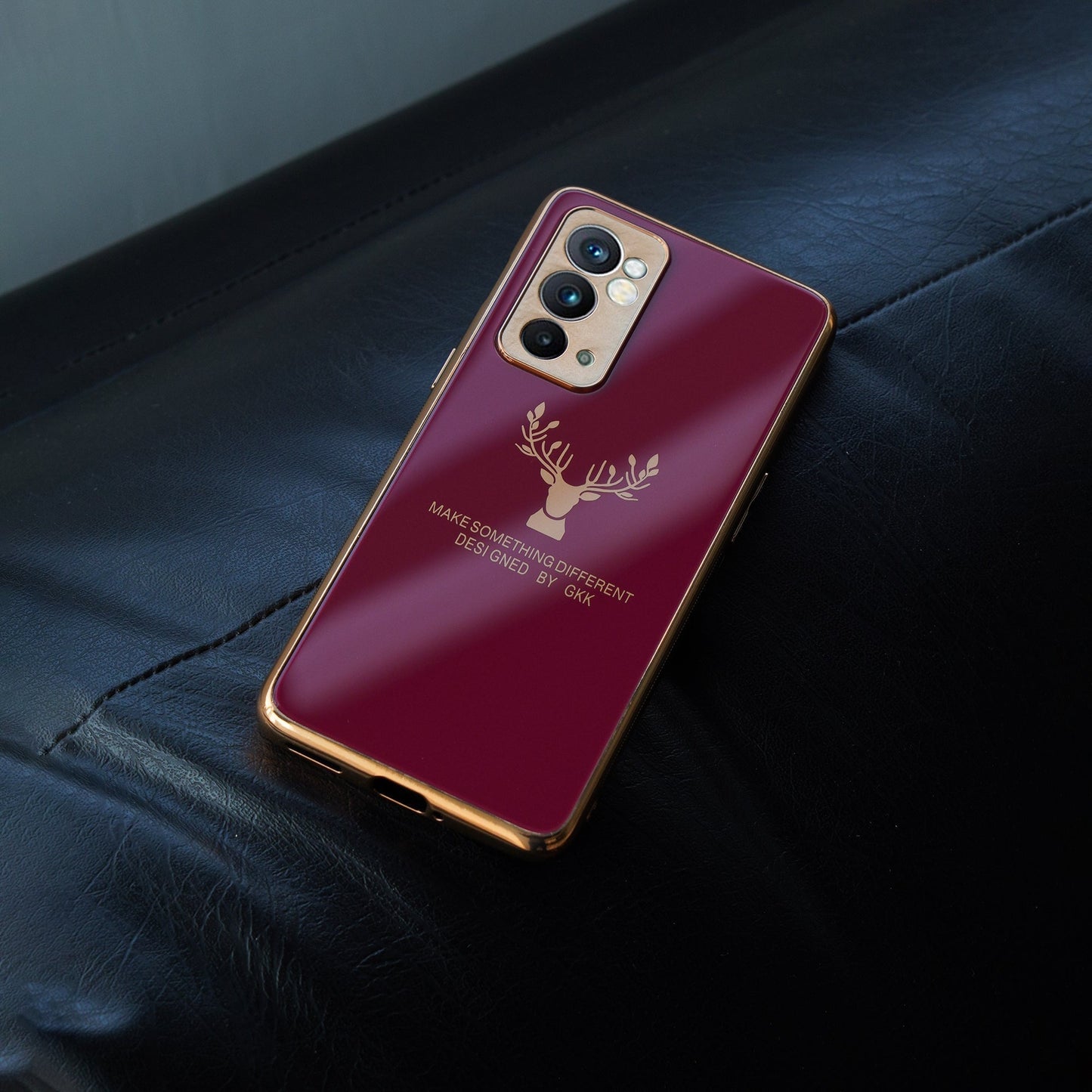 OnePlus 9 Pro Electroplating Reindeer Pattern Glass Case casemarts