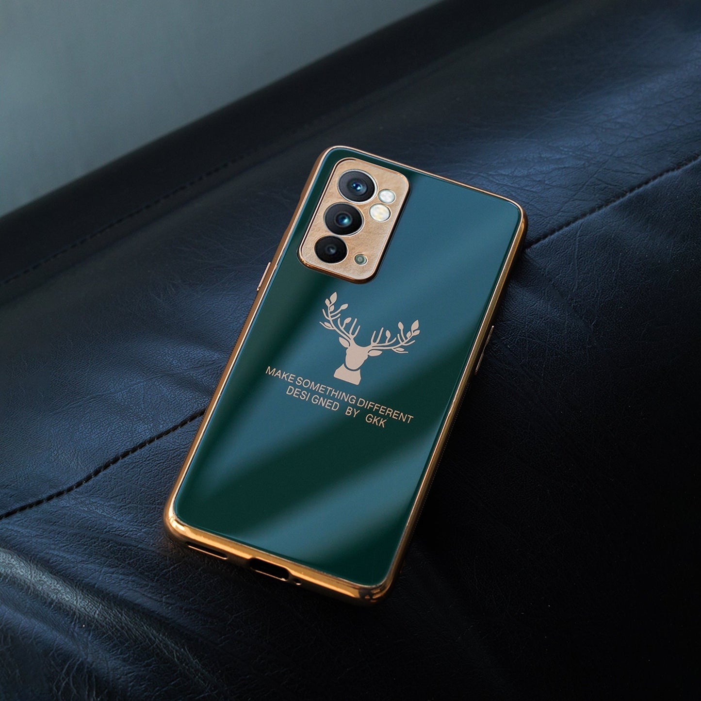 OnePlus 9 Pro Electroplating Reindeer Pattern Glass Case casemarts