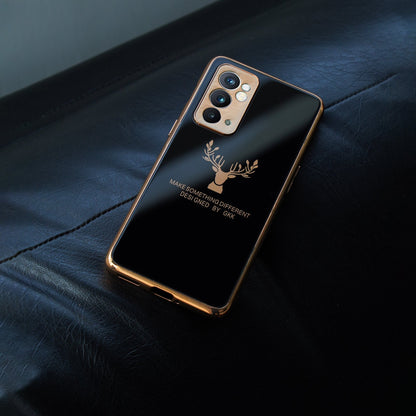 OnePlus 9 Pro Electroplating Reindeer Pattern Glass Case casemarts