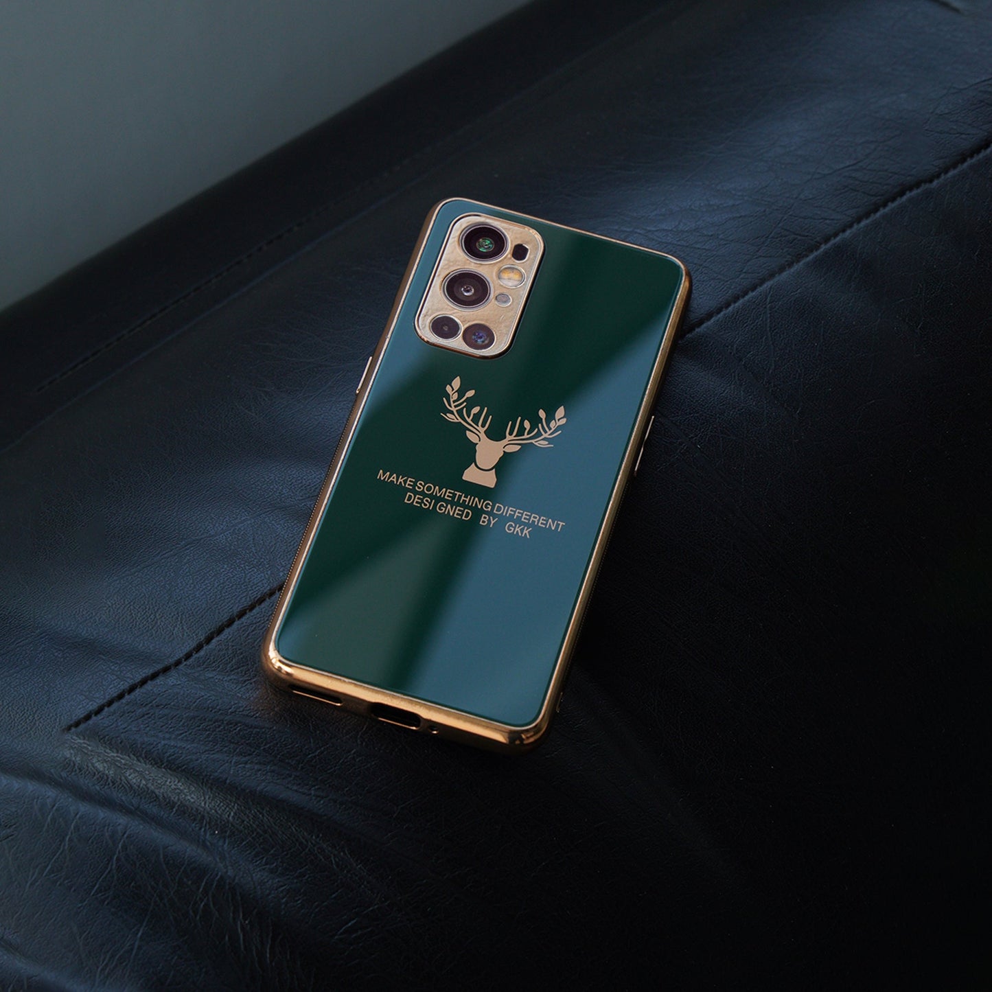 OnePlus 9 Pro Electroplating Reindeer Pattern Glass Case casemarts