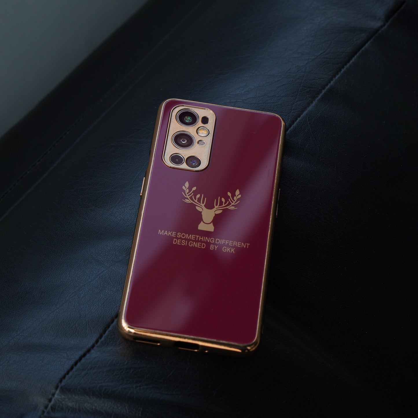 OnePlus 9 Pro Electroplating Reindeer Pattern Glass Case casemarts