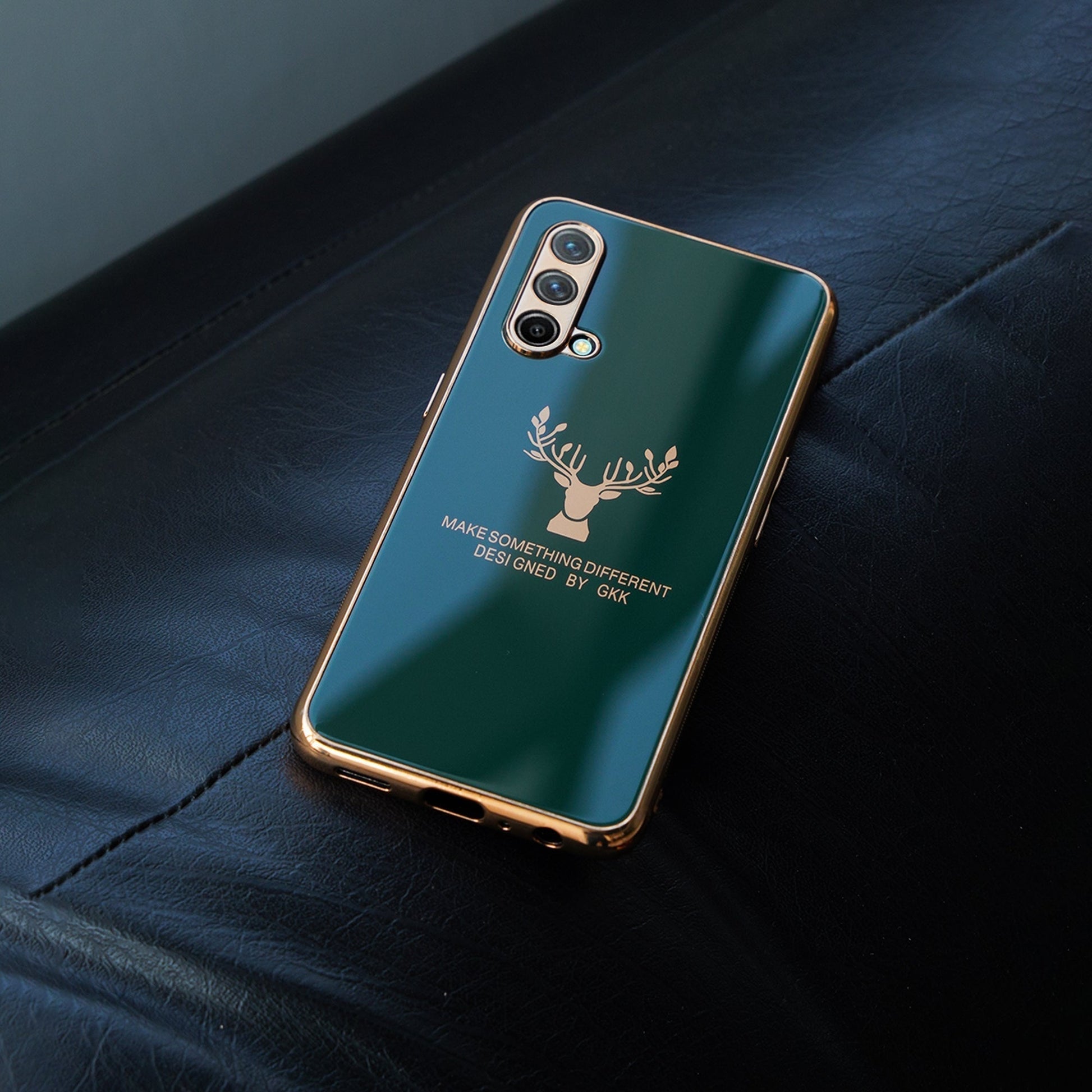 OnePlus 9 Pro Electroplating Reindeer Pattern Glass Case casemarts