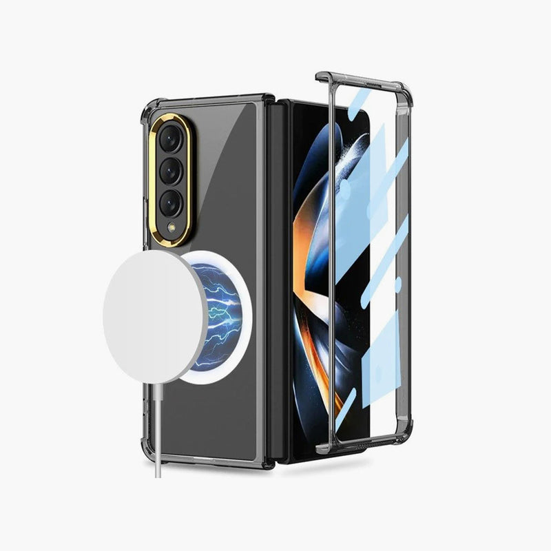 Galaxy Z Fold4 CrystalMag Embedded Metal Ring Case casemarts