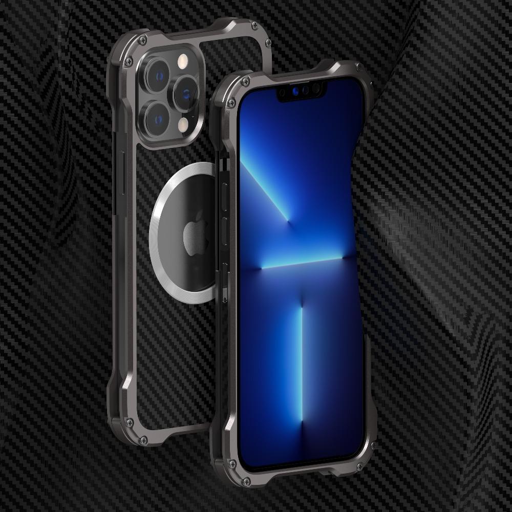 R-Just Aluminium Carbon Fiber Case - iPhone casemarts