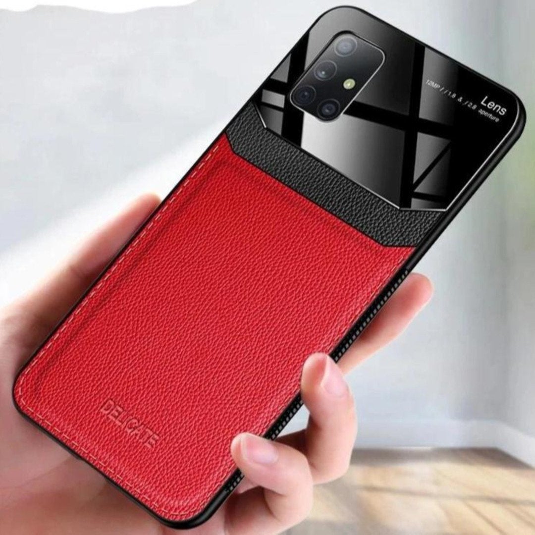 Sleek Slim Leather Glass Case - Samsung casemarts