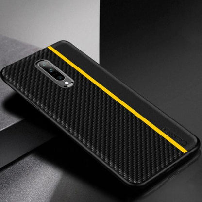 Frosted Carbon Fiber PU Leather Protective Case - OnePlus casemarts