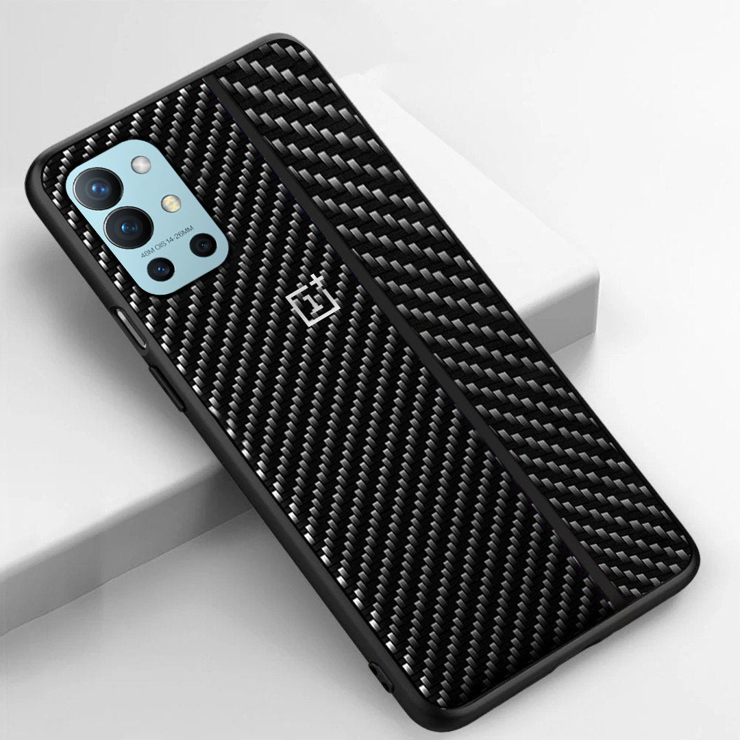 Frosted Carbon Fiber PU Leather Protective Case - OnePlus casemarts