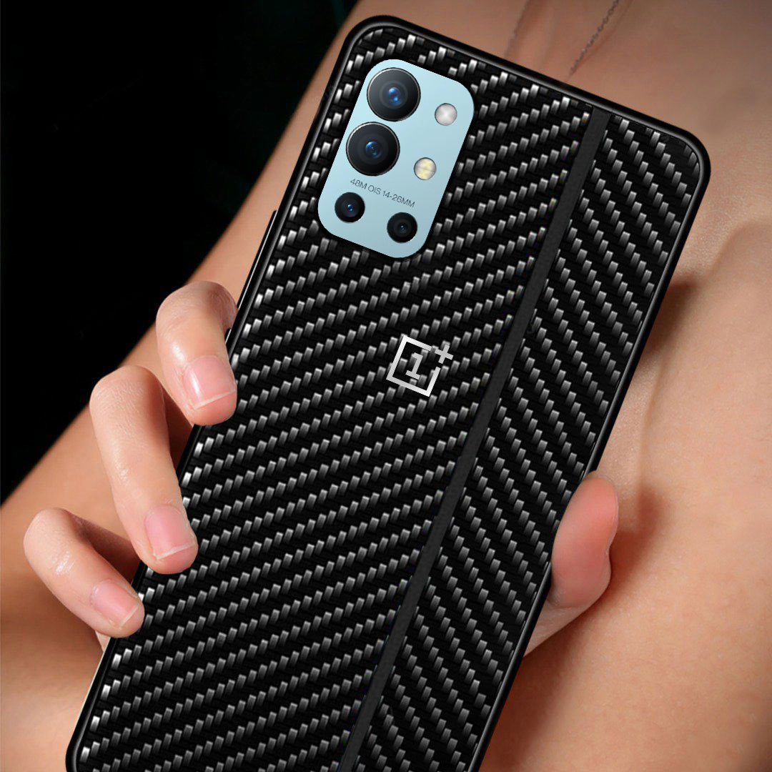 Frosted Carbon Fiber PU Leather Protective Case - OnePlus casemarts