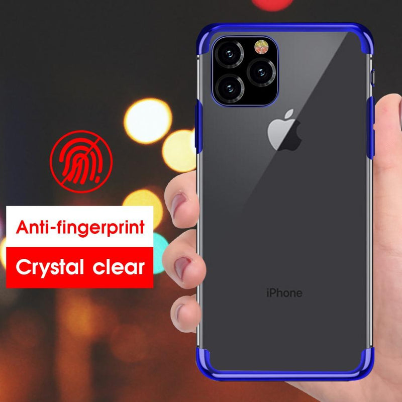 iPhone 11 Series Electroplating Silicone Transparent Glitter Case casemarts