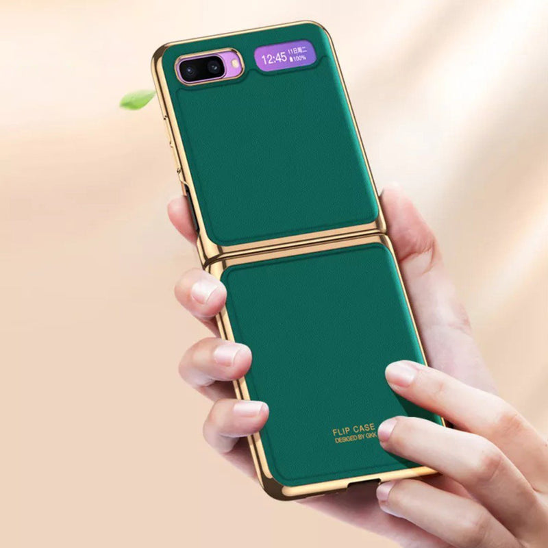 Galaxy Z Flip Business Leather Pattern Case casemarts