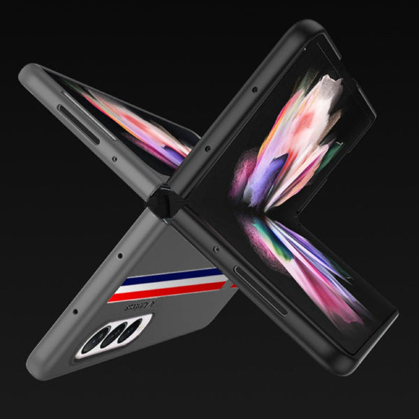 Galaxy Z Fold3 Ultra Thin Hybrid Striped Matte Shell Case casemarts