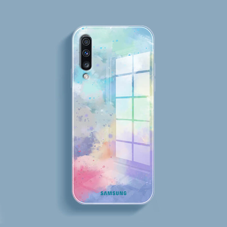 Watercolor Splatter Glass Back Case - Samsung casemarts