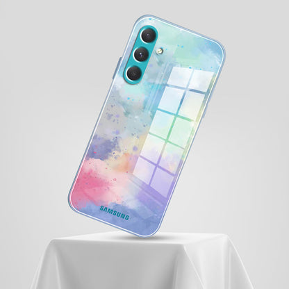 Watercolor Splatter Glass Back Case - Samsung casemarts