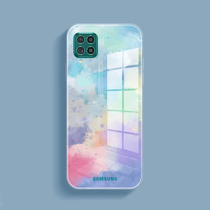 Watercolor Splatter Glass Back Case - Samsung casemarts