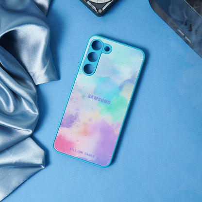 Watercolor Splatter Glass Back Case - Samsung casemarts