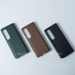 Galaxy Z Fold4 Carbon Fiber Leather Case casemarts