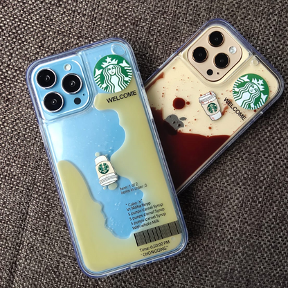 Coffee Edition Floating Gel Liquid Case - iPhone casemarts