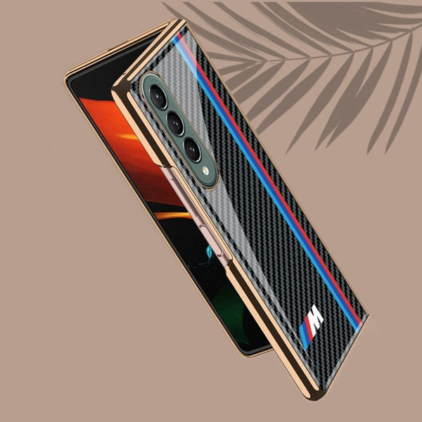 Galaxy Z Fold4 Carbon Motorsports Glass Case casemarts