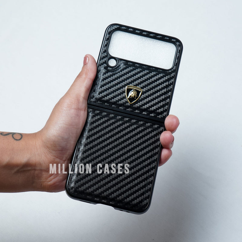 Galaxy Z Flip4 Carbon Fiber Motorsports Case casemarts