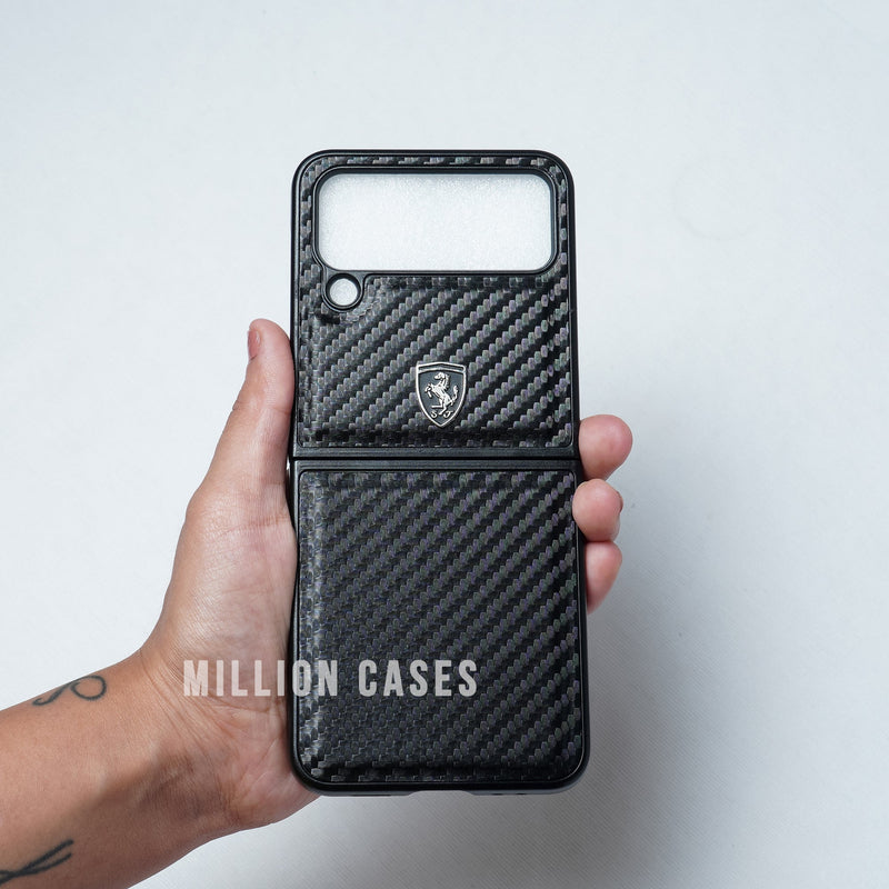 Galaxy Z Flip4 Carbon Fiber Motorsports Case casemarts