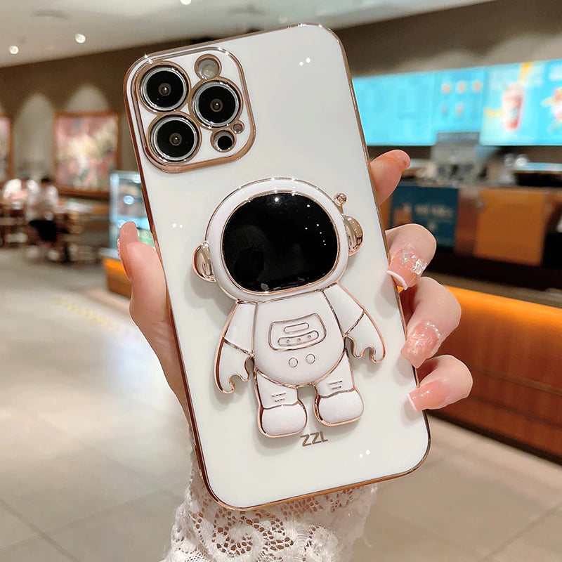 iPhone 14 Series Luxurious Astronaut Bracket Case casemarts