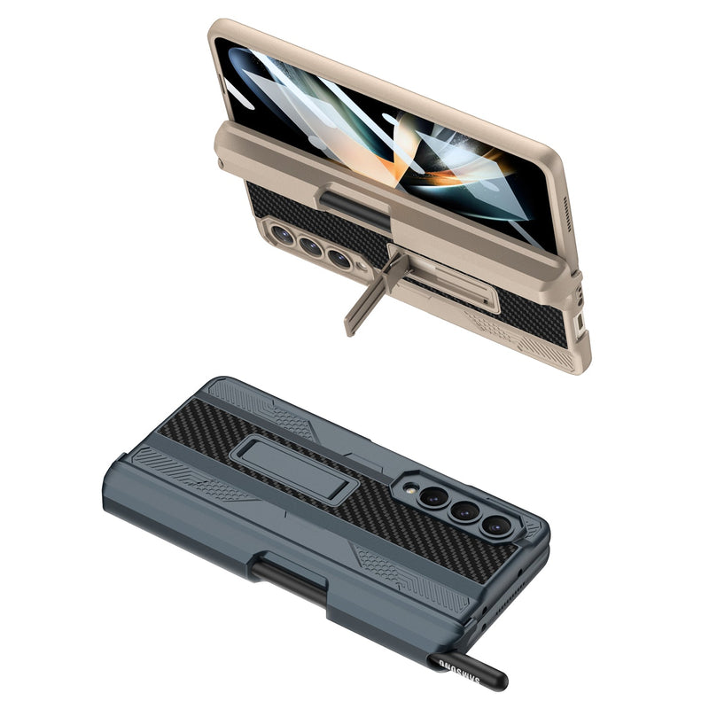 Galaxy Z Fold4 Armor Kickstand Case With Pen Holder casemarts