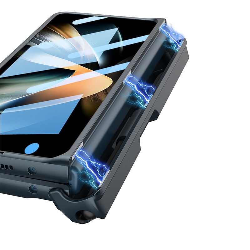 Galaxy Z Fold4 Armor Kickstand Case With Pen Holder casemarts