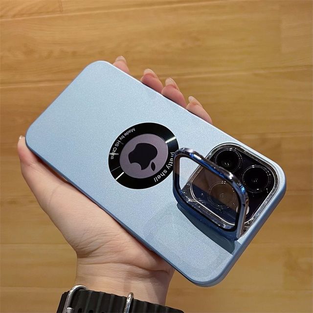 Luxury Camera Protector Stand Case With Logo Cut  - iPhone casemarts