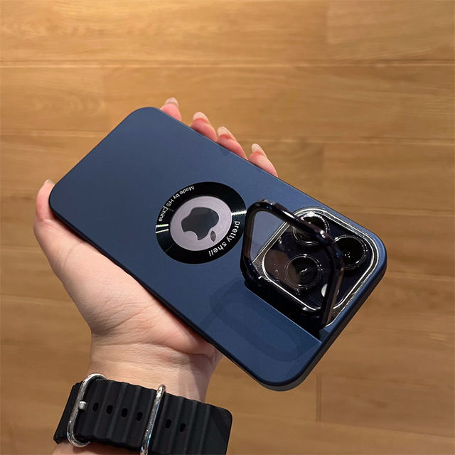 Luxury Camera Protector Stand Case With Logo Cut  - iPhone casemarts