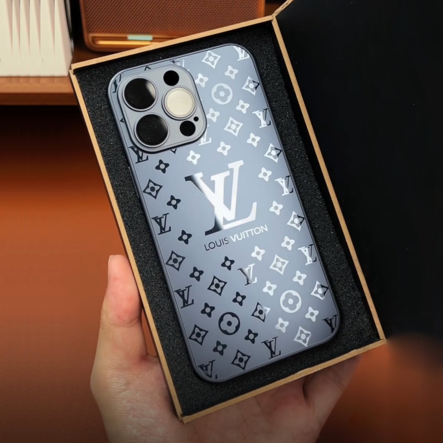 LV Pattern Glass Case - iPhone casemarts