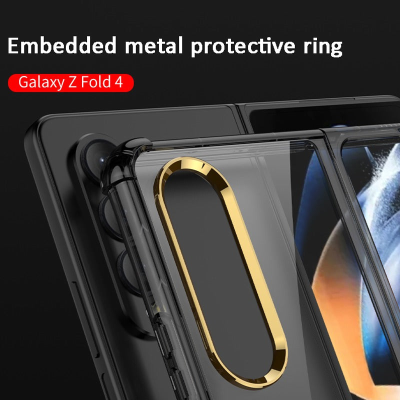 Galaxy Z Fold4 CrystalMag Embedded Metal Ring Case casemarts