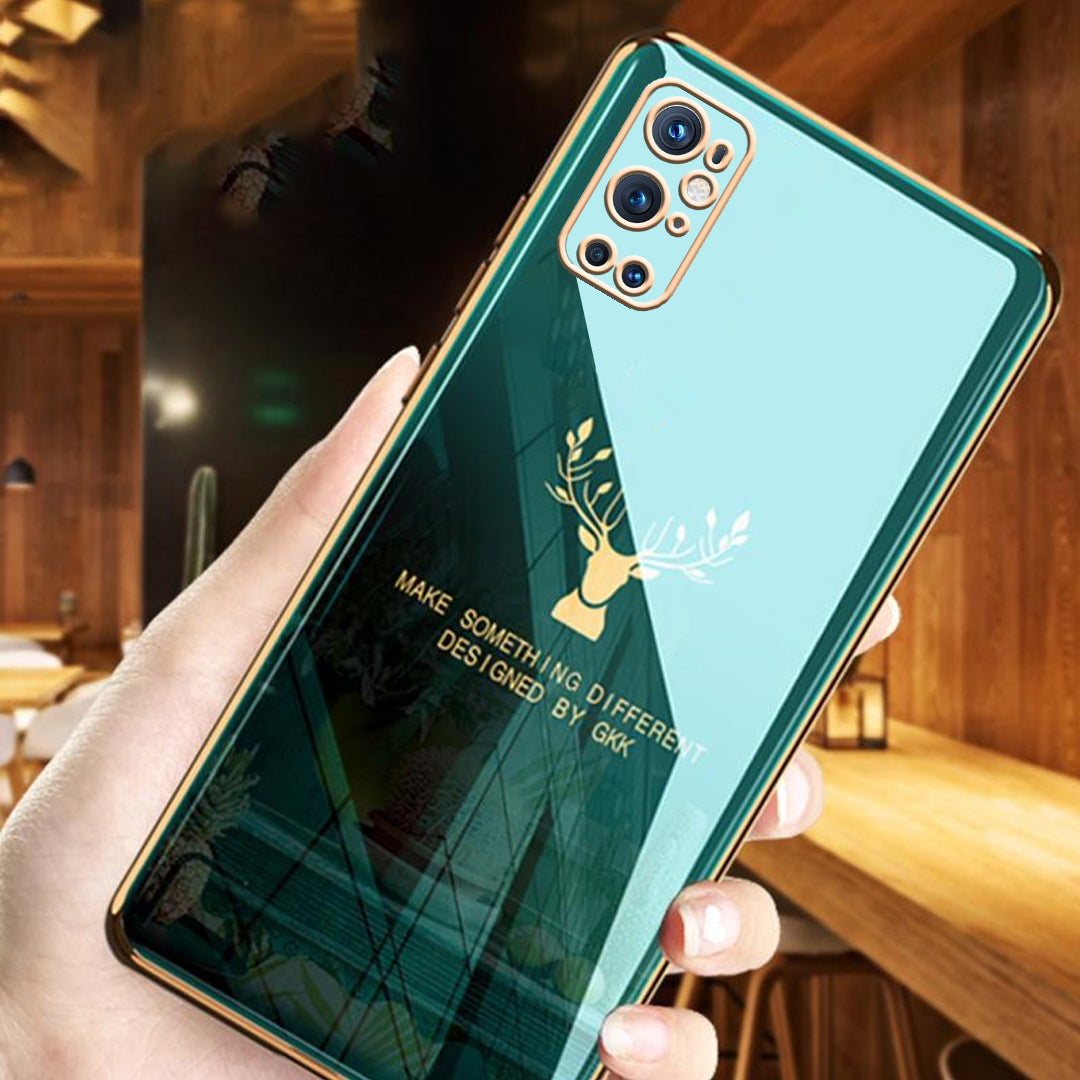 OnePlus 9 Pro Electroplating Reindeer Pattern Glass Case casemarts