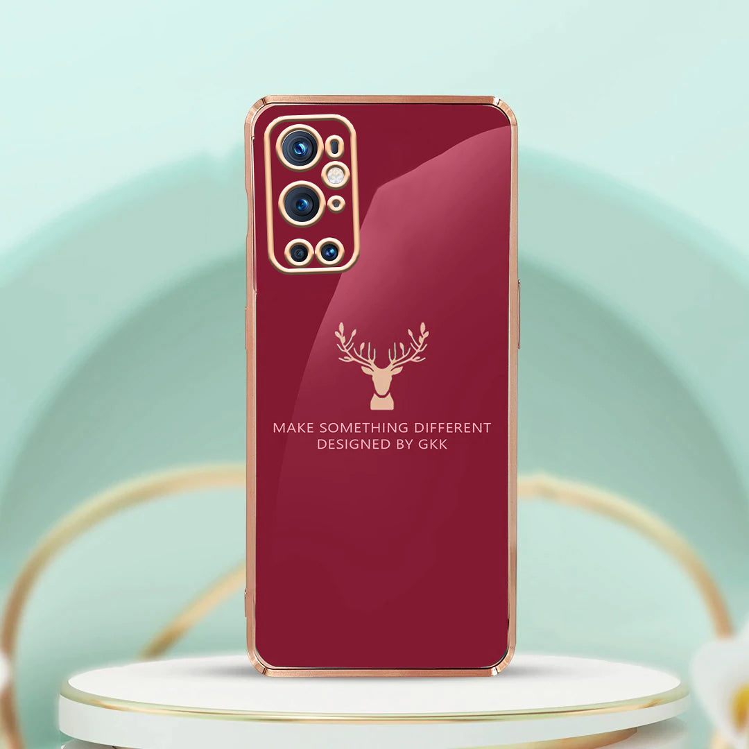 OnePlus 9 Pro Electroplating Reindeer Pattern Glass Case casemarts