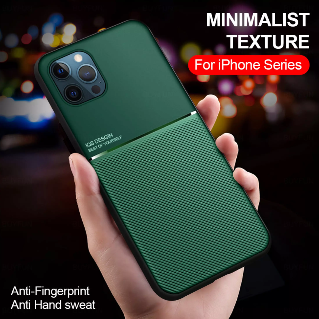 iPhone All (3 in 1 Combo) Twill Case + Tempered Glass + Camera Lens Protector casemarts