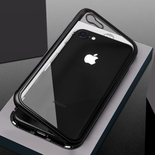 New Electronic Auto-Fit Magnetic Glass Case for iPhone casemarts