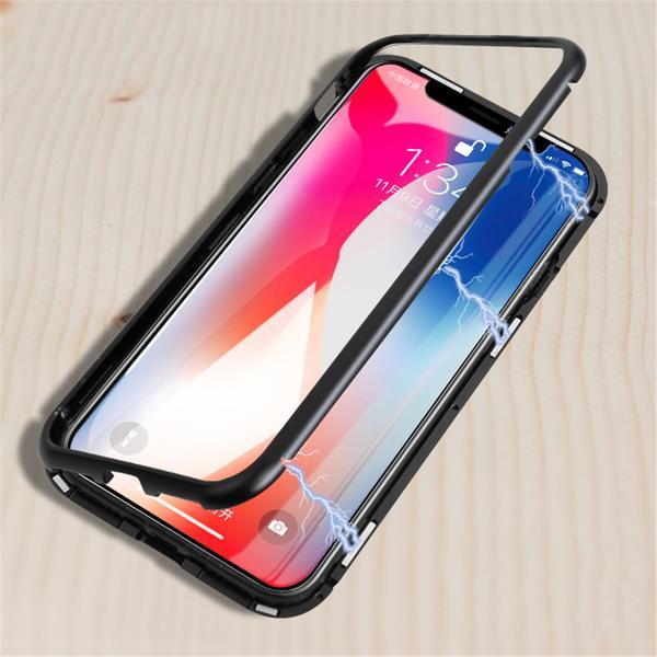 New Electronic Auto-Fit Magnetic Glass Case for iPhone casemarts